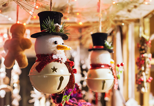 christmas market ornaments