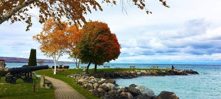 Vue du front de mer de Meaford 