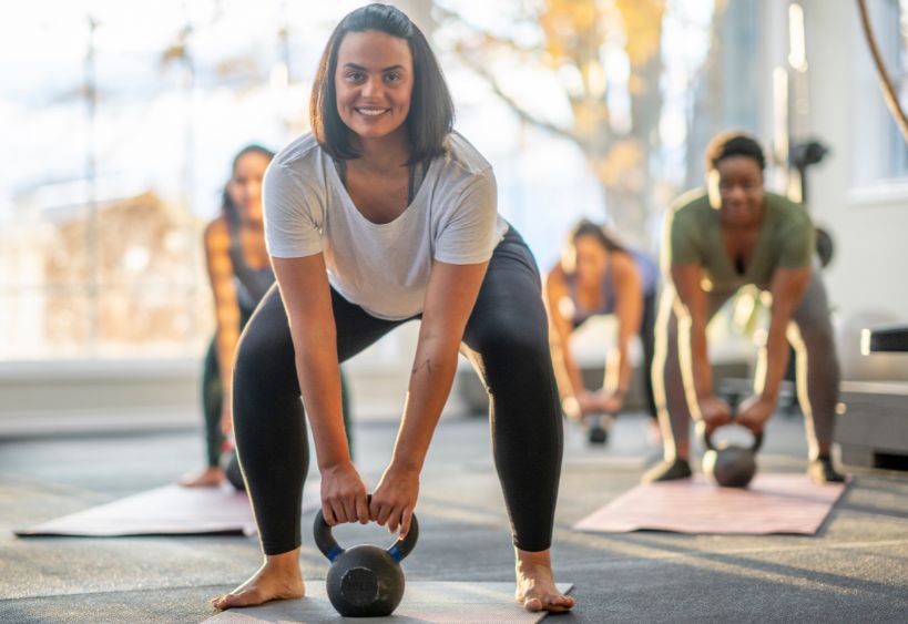 Femme à l'entrainement