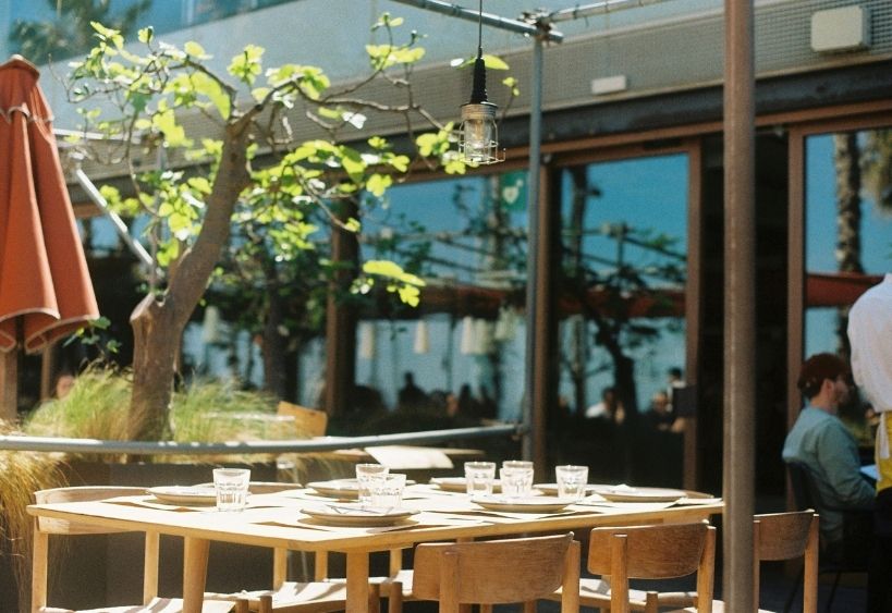 Un café dans un parc