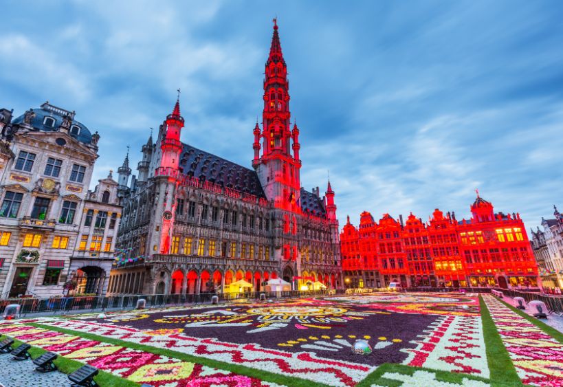 Bruxelles tapis de fleurs