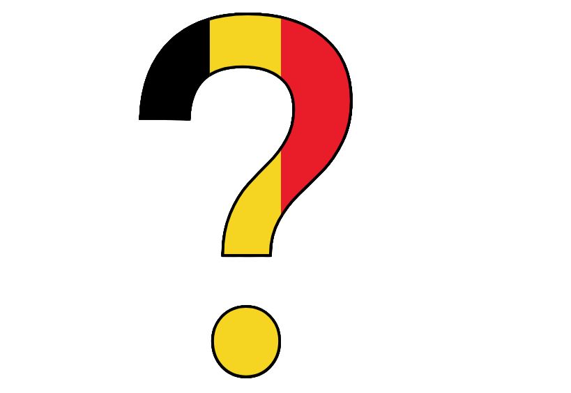 Image d'un point d'interrogation aux couleurs du drapeau belge