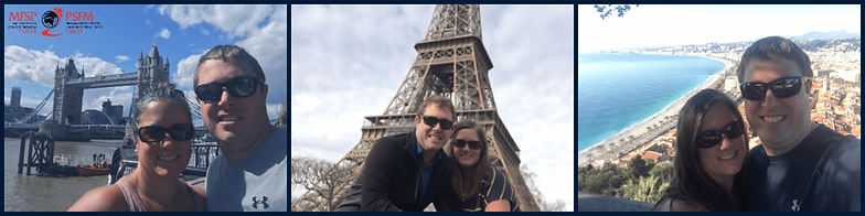 Isabelle et Brian Smith en Europe