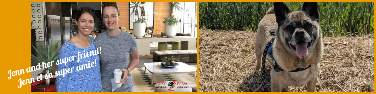 Jenn, sa super copine et son chien