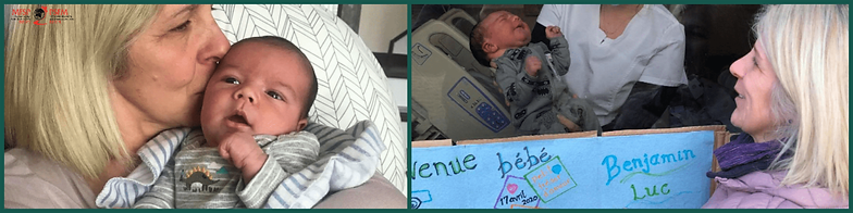 Sylvie avec son petit-fils