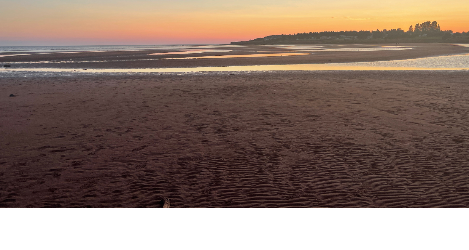 Coucher de soleil sur la plage