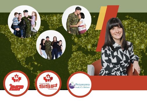 familles de militaires et conférencier invité