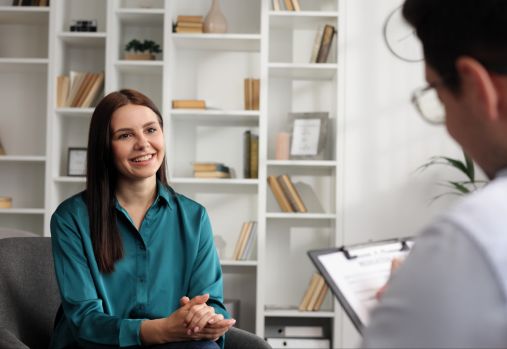 femme en séance de conseil 