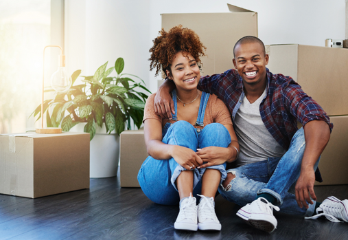 couple en déménagement