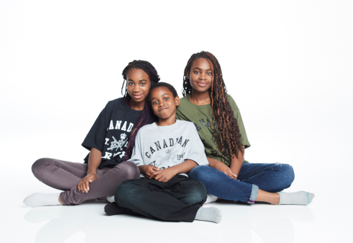 Three youth military family tshirts