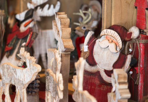 décorations de Noël en bois