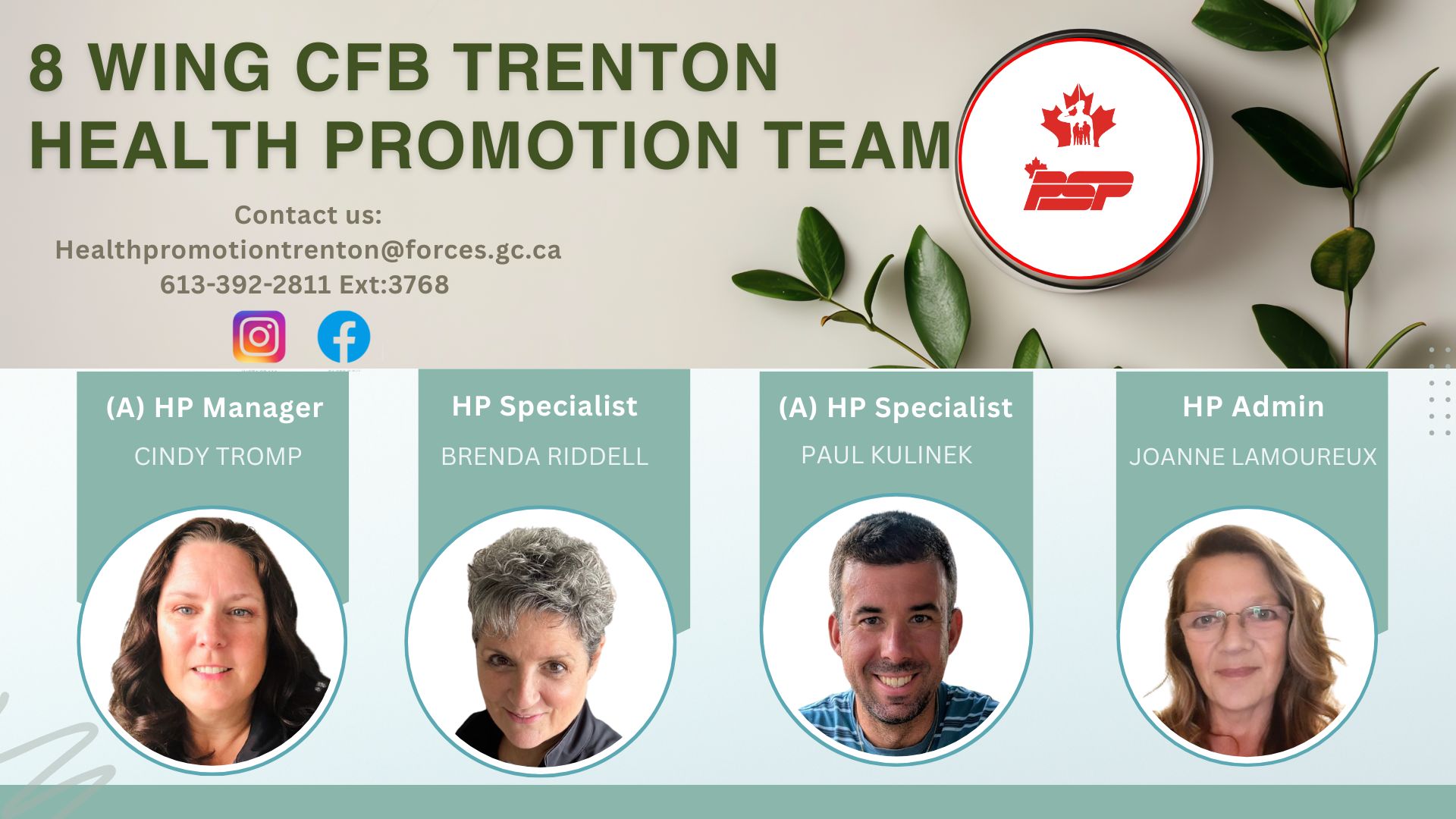 photo de l'équipe de promotion de la santé