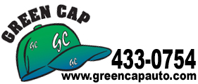 Logo Green Cap Auto Repair and Sales