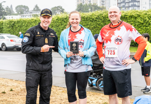 Équipe qui se prépare pour la course