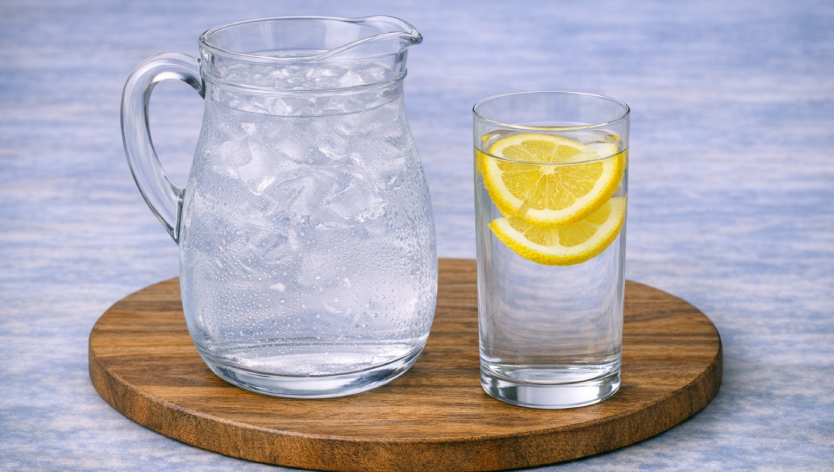 Verre d'eau fraiche