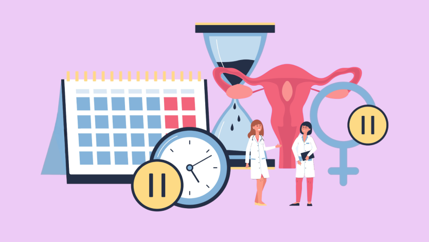 Illustration du suivi du cycle menstruel et de la santé reproductive