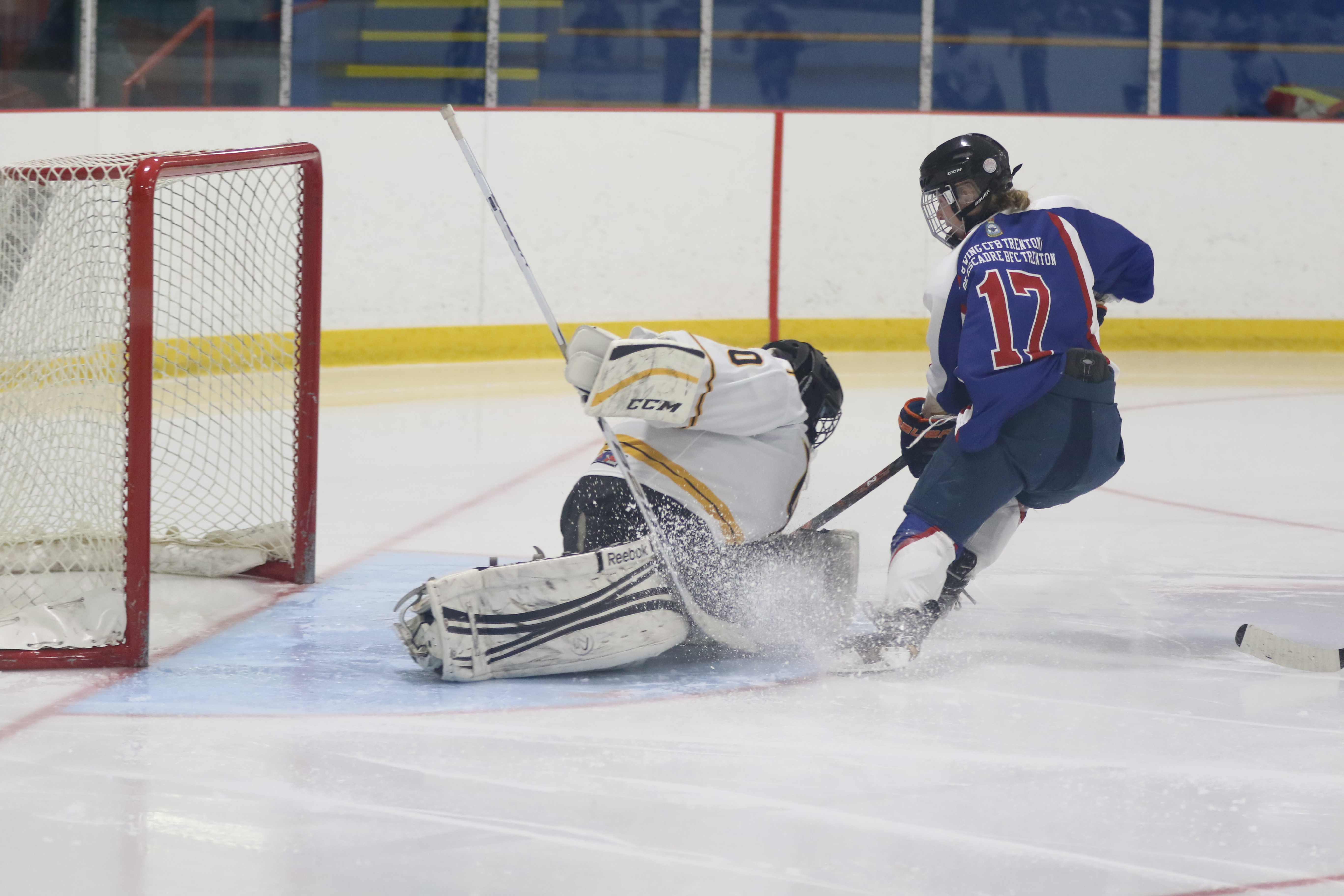 women playing hockey